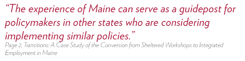 Experience of Maine can serve as a guidepost for policymakers