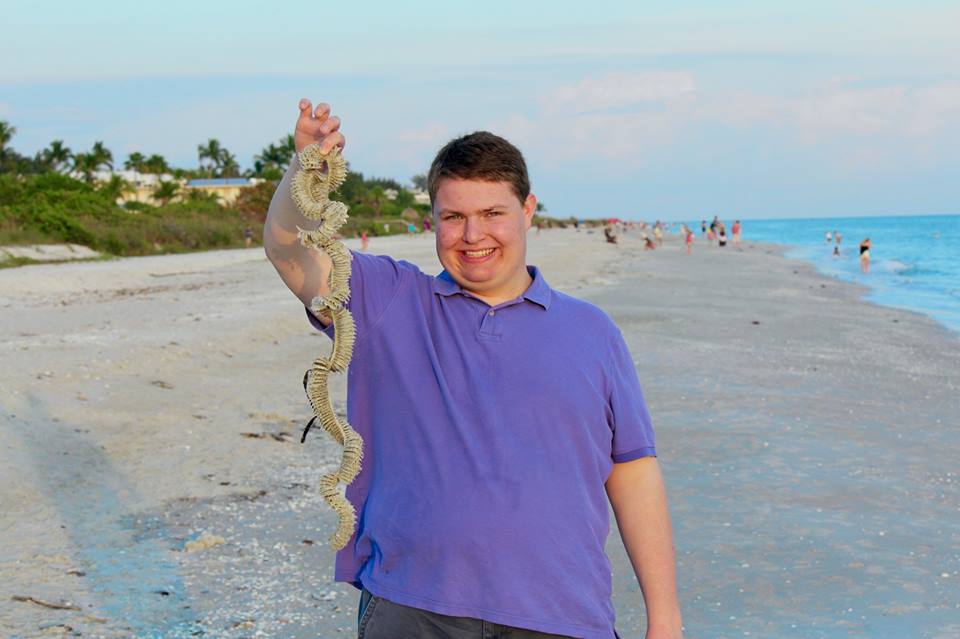 Drew at the beach