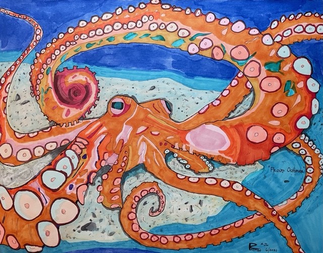 Proud Octopoda by Artist John McNair Ratcliff