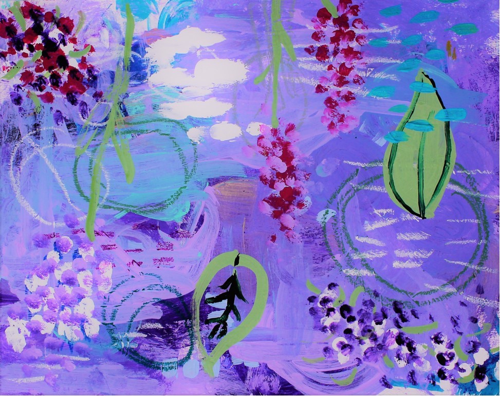 The Rain is Purple by Artist Celia Landreth